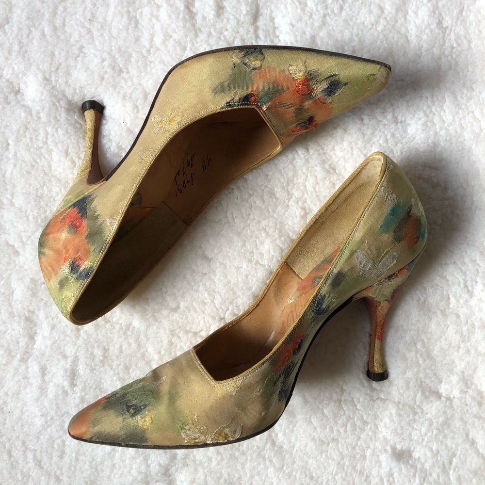 Petite Vintage Couture Heels Jacques Heim Paris (4B)